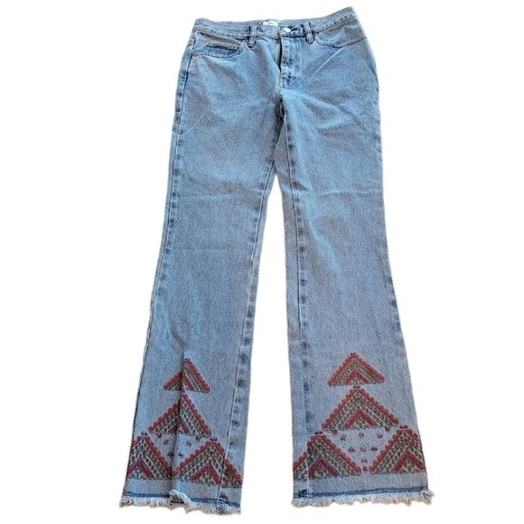 Vintage Calvin Klein 80's Embroidered Straight Jeans - Picture 3 of 8